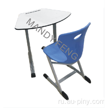 (Мебель) Популярная школьная мебель из школьной мебели нерегулярной формы и стула